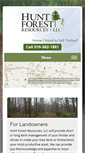 Mobile Screenshot of huntforestry.com